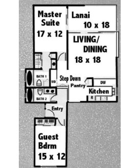 Polo Beach Club #104 Floor Plan